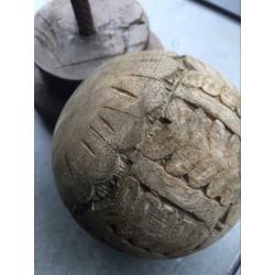 Houten ballen sober stoer landelijk pst 15,-