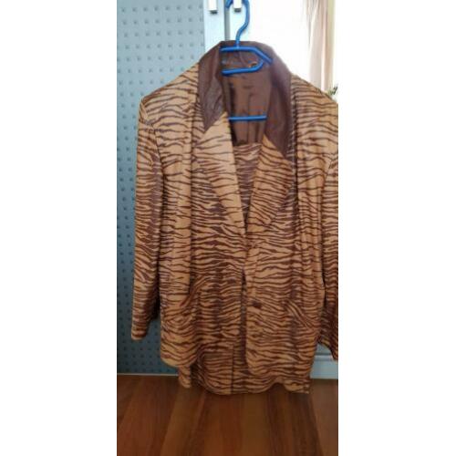 Leer paje in luipaard print 38