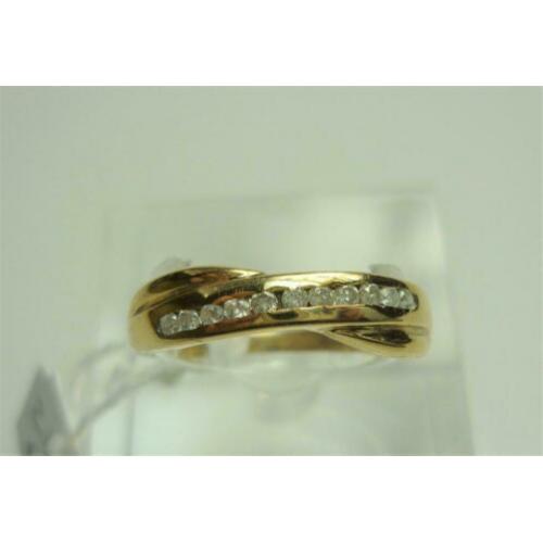 Ring goud met edelstenen / Z6295