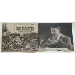 Pamflet G100 Totaler Krieg o.a. bombardement Rotterdam