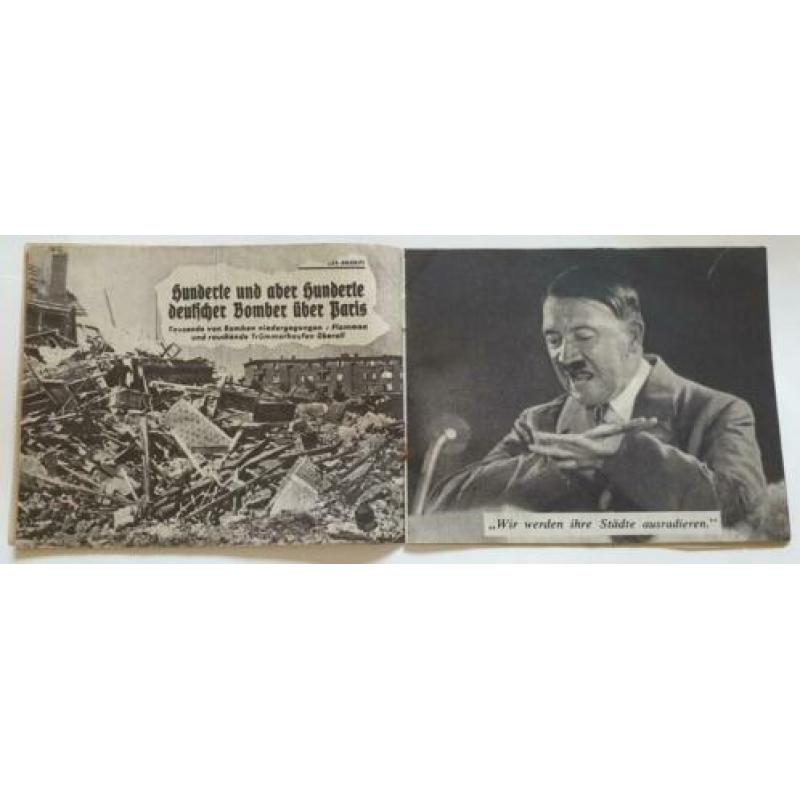 Pamflet G100 Totaler Krieg o.a. bombardement Rotterdam