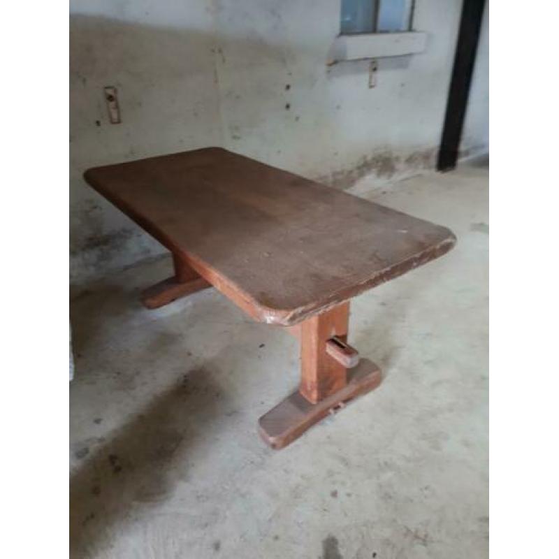 Eettafel kloostertafel massief eiken