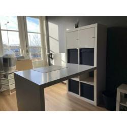 Kallax bureau met kast wit Ikea