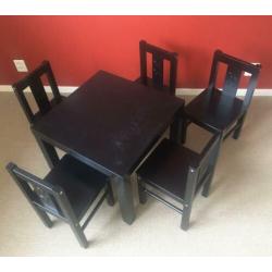 Ikea Kritter kinderstoel, 5 stuks, Tafel "lack" gratis erbij