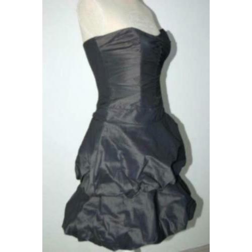 VERA MONT jurk, strapless avond jurkje, zwart grijs, Mt. 34