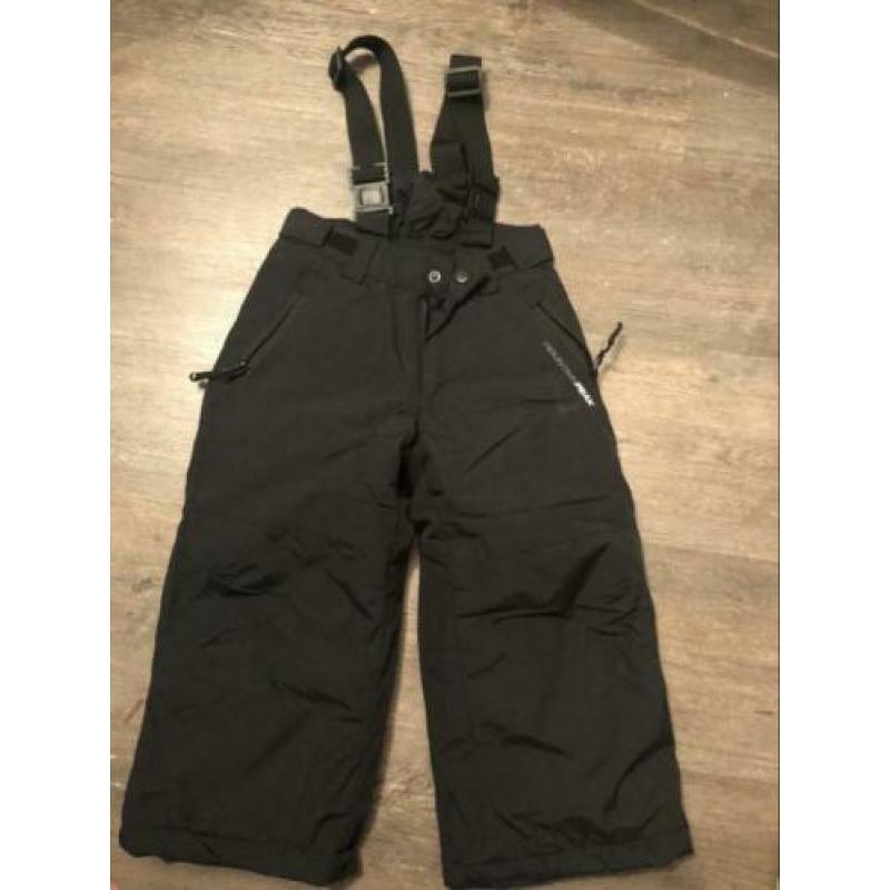 Skikleding zwart/blauw, maar 98/104