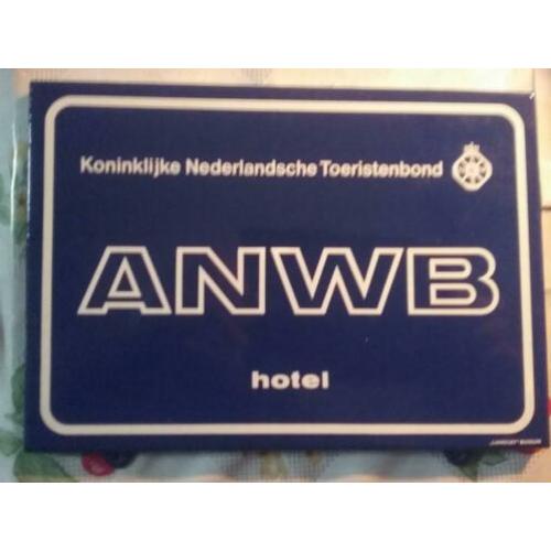 Emaille bord ANWB langcat bussem