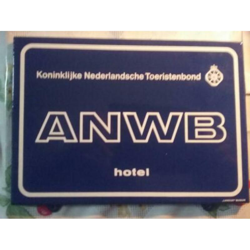 Emaille bord ANWB langcat bussem