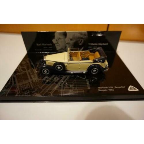 Mercedes May Bach DS8 Zeppelin cabriolet 1932 Mini Ch. 1/43