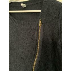 Leuk, donkerblauw By-Bar vest/trui, maat M. Lekker warm!