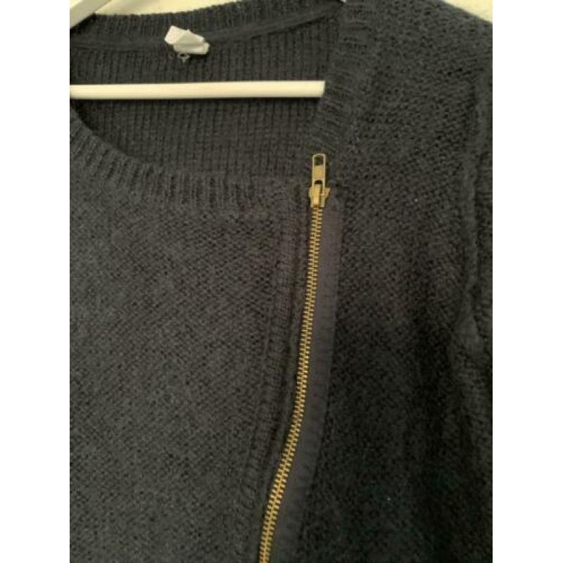 Leuk, donkerblauw By-Bar vest/trui, maat M. Lekker warm!