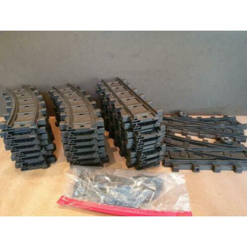 Playmobil trein rail 7.2 m baan met wissels en clips