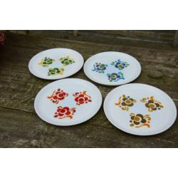 4 Vintage Borden, Arcopal France Knorr (23 cm)