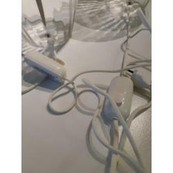 Tafel lamp Ikea glas 2 stuks