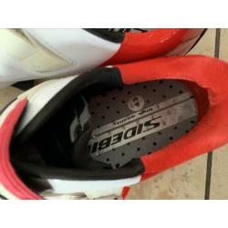 Fietsschoenen, wit/rood van merk sidebike