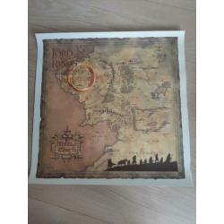 Wandkaart Midden-aarde Lord of the rings