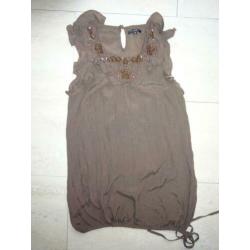 bruin shirtje / top (maat S) van AMISU (new Yorker)