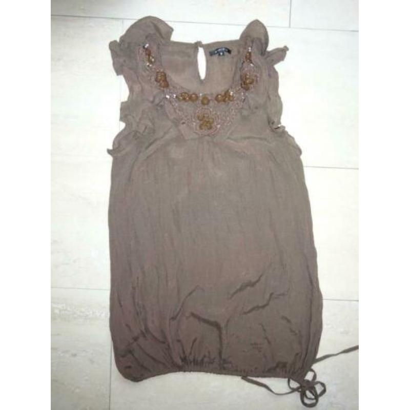 bruin shirtje / top (maat S) van AMISU (new Yorker)