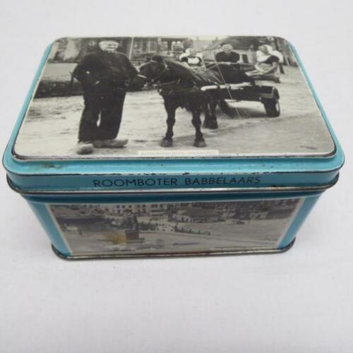 Blikje | roomboterbabbelaars | afm. LxBxH (cm): 10,5x7,5x5,5