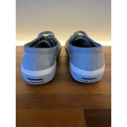 Superga gympen blauw groen maat 34 weinig gedragen