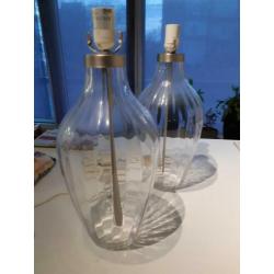Tafel lamp Ikea glas 2 stuks