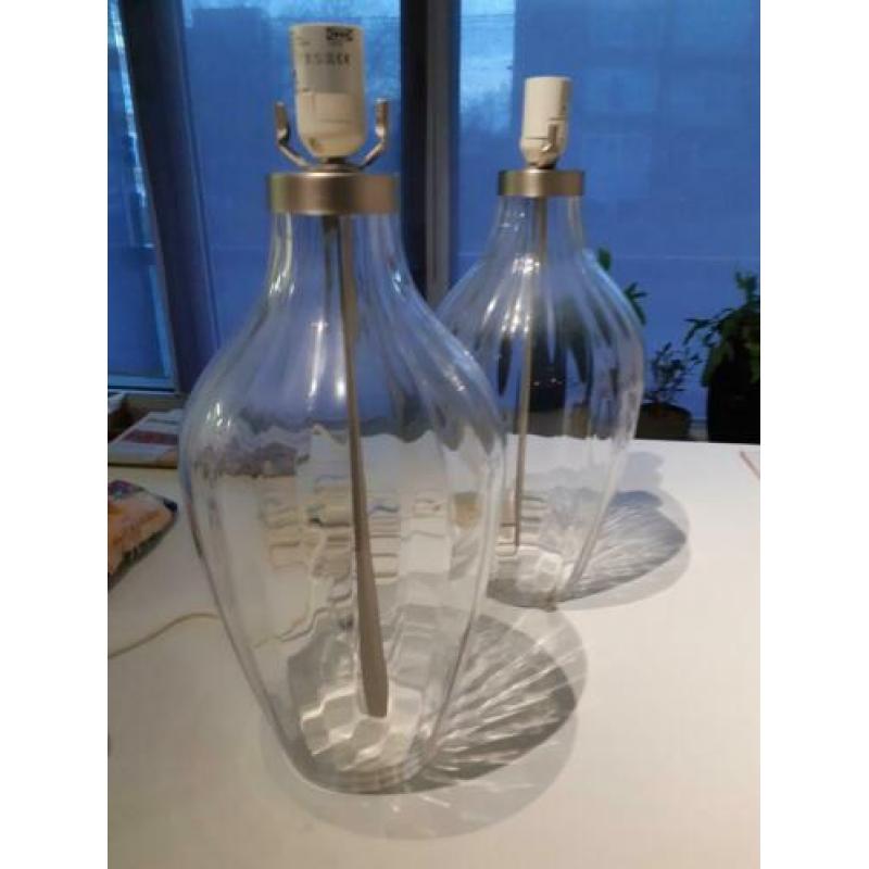 Tafel lamp Ikea glas 2 stuks