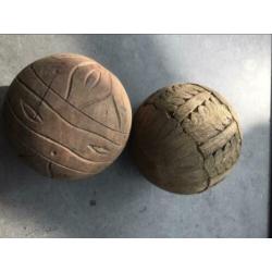 Houten ballen sober stoer landelijk pst 15,-