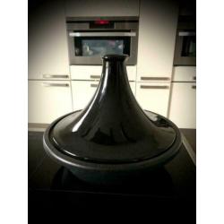 Tajine Le Creuset pan ebbenzwart gietijzer 31 cm ø inductie