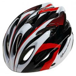 Fietshelm wielrenhelm mtb racefiets fiets helm rood wit zwar