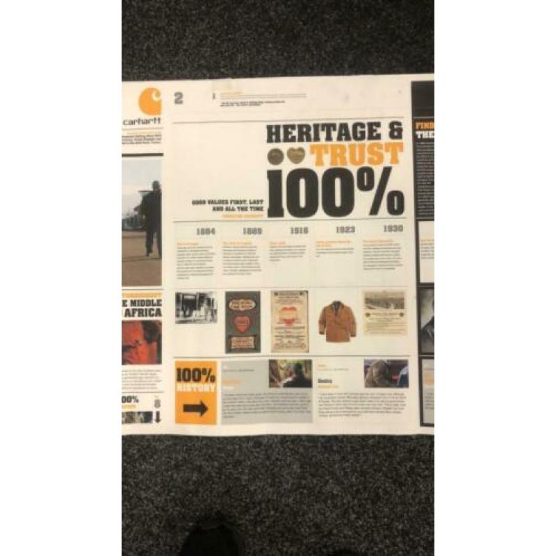 Carhartt canvas printout van Newspaper uit 2010