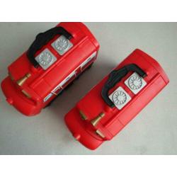 Twee koffers vol met Chuggington treintjes