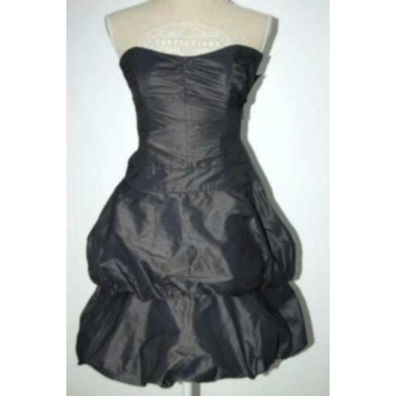 VERA MONT jurk, strapless avond jurkje, zwart grijs, Mt. 34