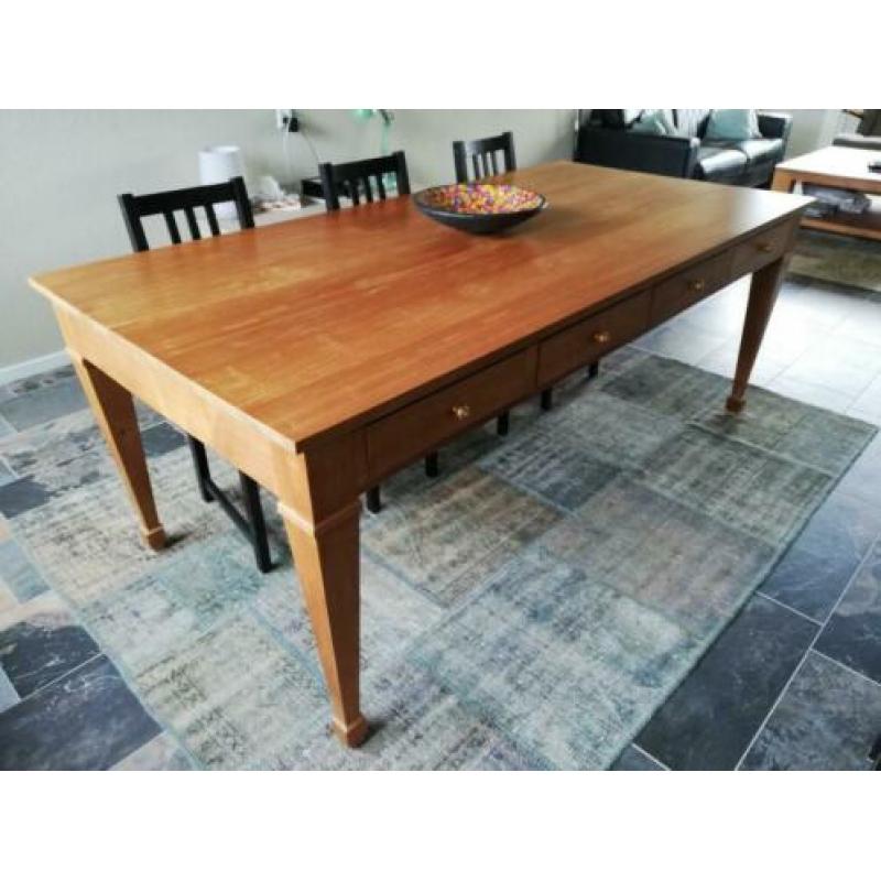 Massieve teak houten eettafel 200 x 100 x 79 cm
