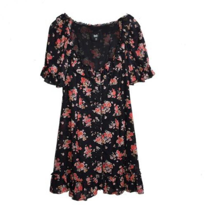 Dolce & Gabbana - 100% zijde Jurk maat IT42/NL36 - ZGAN D&G