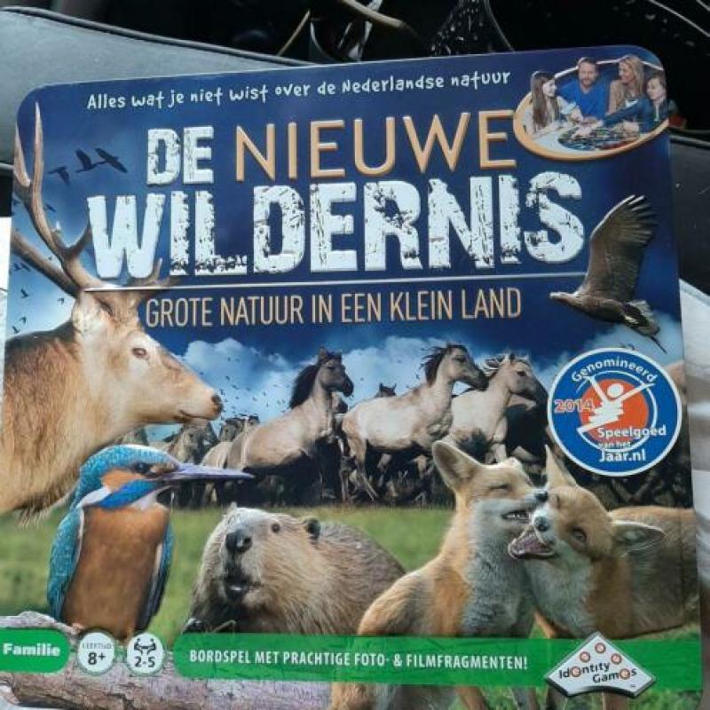 De nieuwe wildernis gezelschapsspel in blik