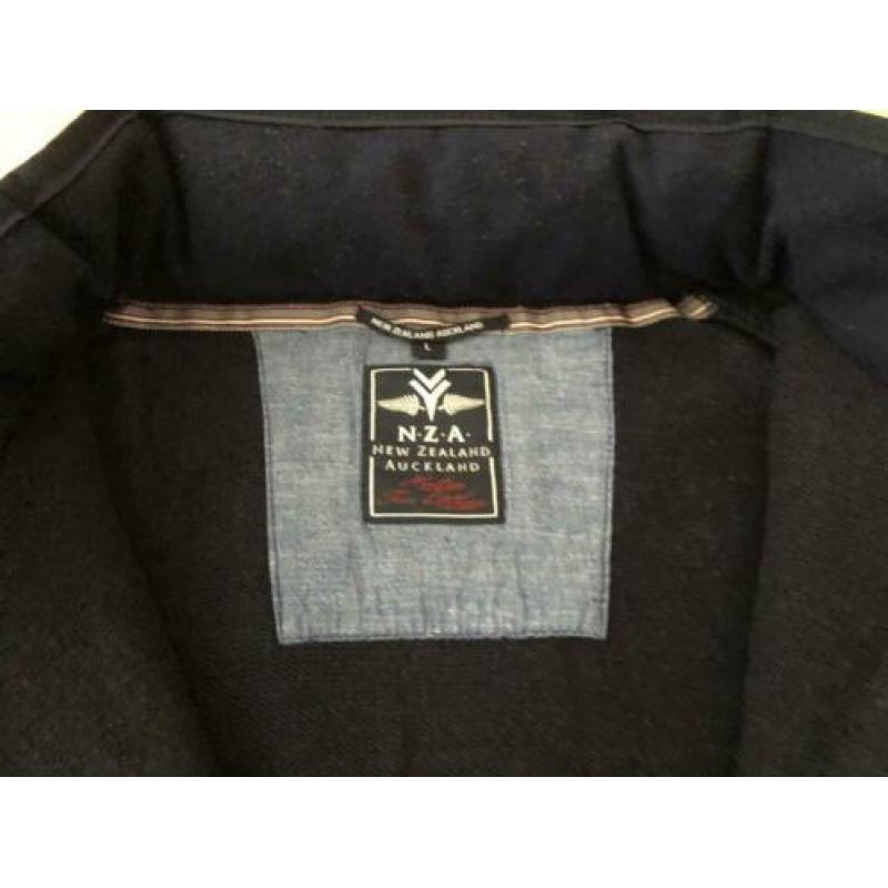 New Zealand Auckland NZA donkerblauw katoenen vest maat L
