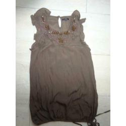 bruin shirtje / top (maat S) van AMISU (new Yorker)
