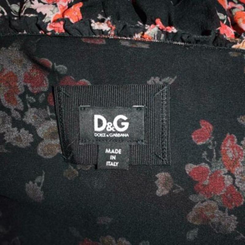 Dolce & Gabbana - 100% zijde Jurk maat IT42/NL36 - ZGAN D&G