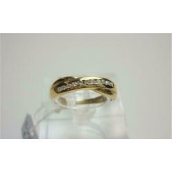 Ring goud met edelstenen / Z6295
