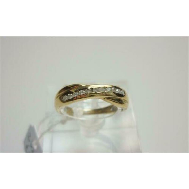 Ring goud met edelstenen / Z6295
