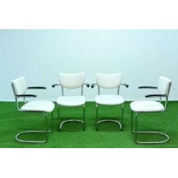 Als NIEUW! 4 Gebroeders De Witt 3011 design eetkamerstoelen