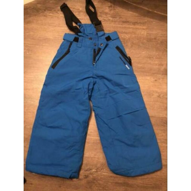 Skikleding zwart/blauw, maar 98/104