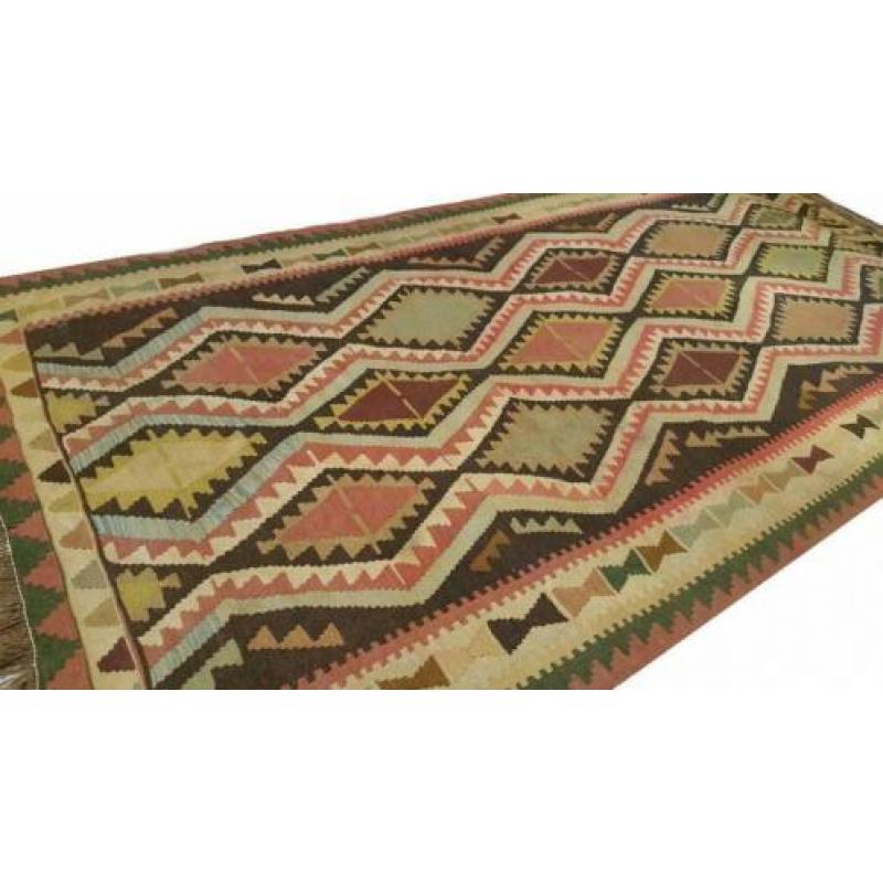 Anatolisch kelim 320 x 151/Vloerkleed/Perzisch tapijt/loper