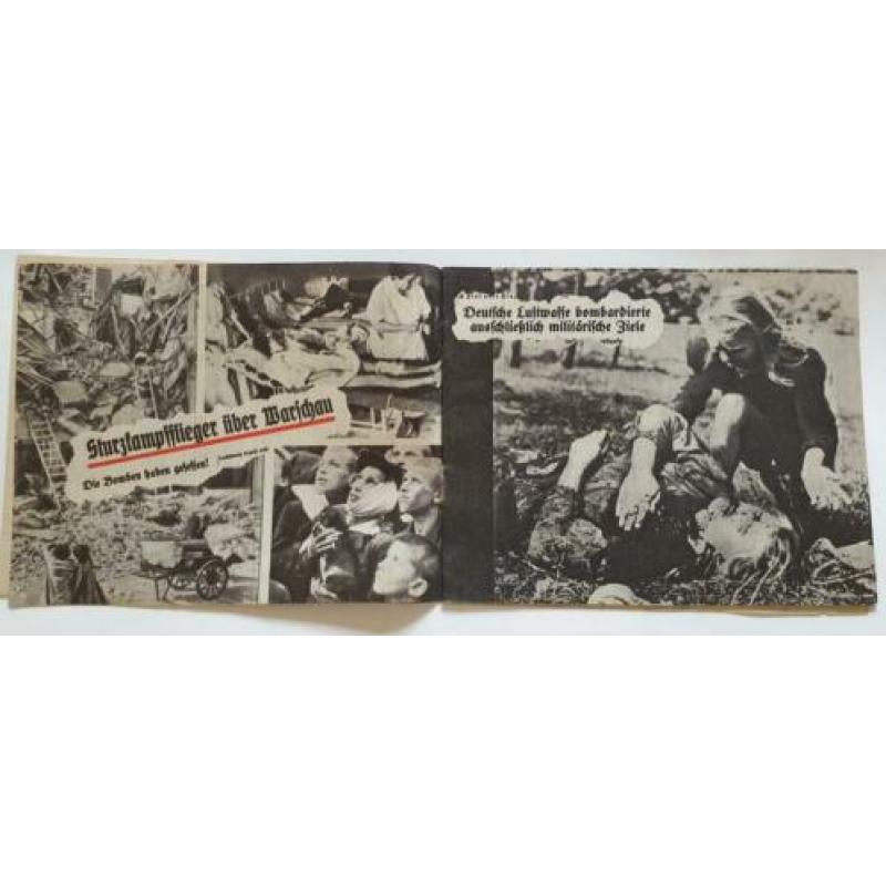 Pamflet G100 Totaler Krieg o.a. bombardement Rotterdam