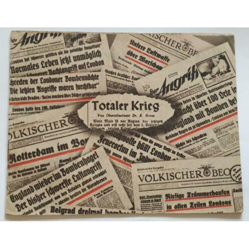 Pamflet G100 Totaler Krieg o.a. bombardement Rotterdam