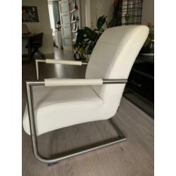 2x fauteuil Henders en Hazel Angelica wit leer