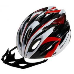 Fietshelm wielrenhelm mtb racefiets fiets helm rood wit zwar