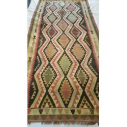Anatolisch kelim 320 x 151/Vloerkleed/Perzisch tapijt/loper