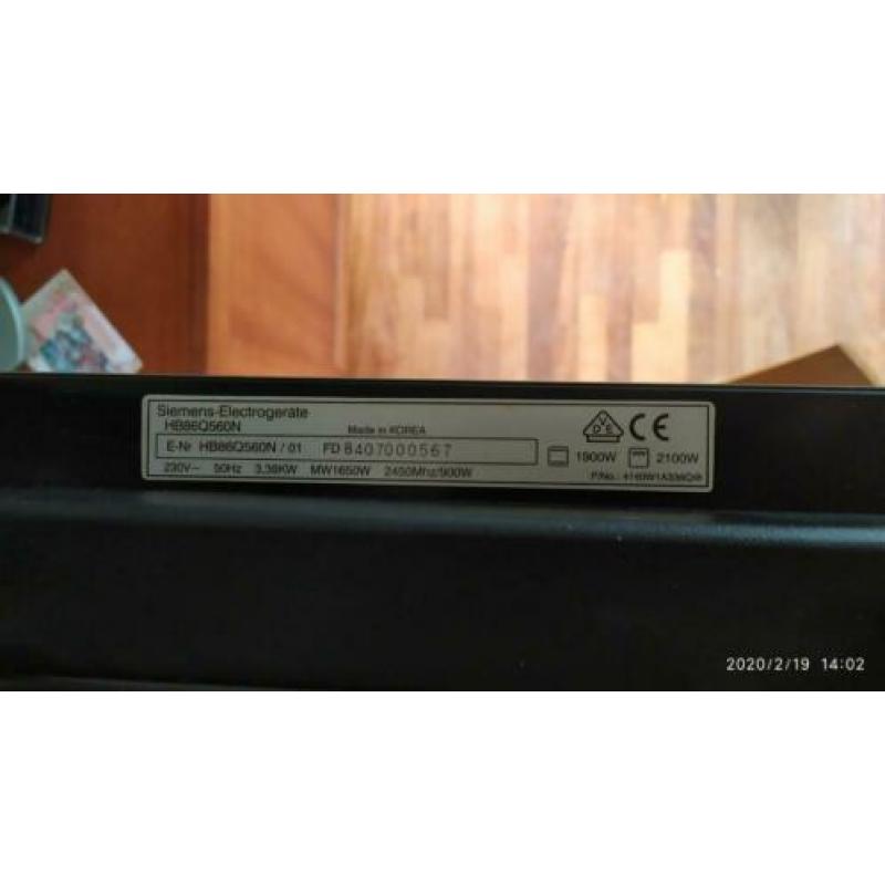 Siemens combi magnetron oven quantumspeed