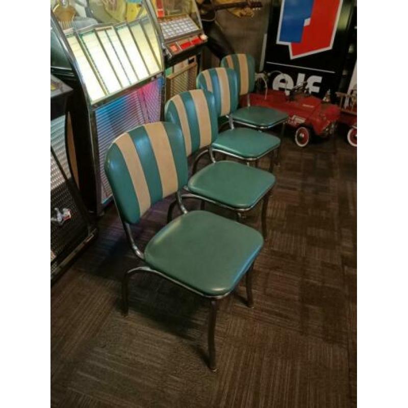 4x Eetkamer Stoelen (Fifties & Sixties) USA